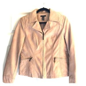Alfani Pink Non Leather Jacket size M